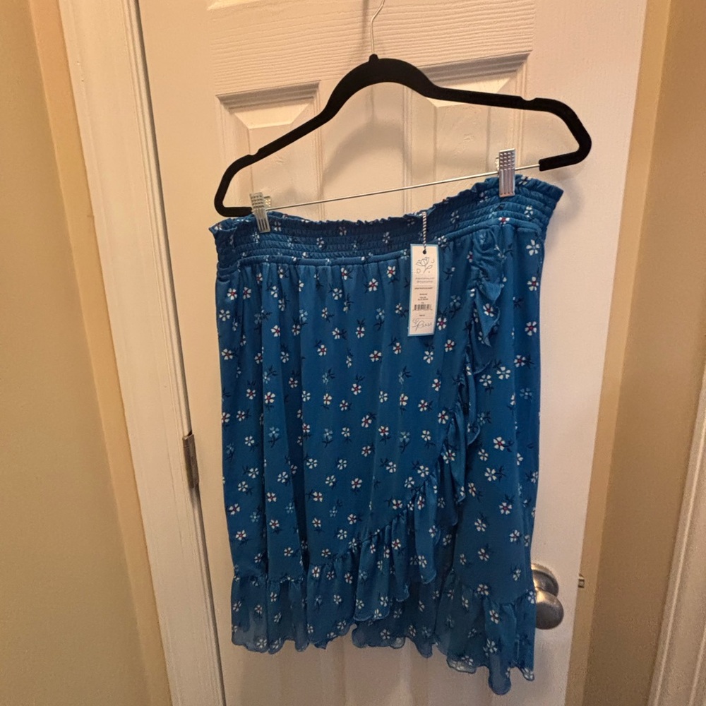 Draper James Faux Wrap Elastic Floral Women's Skirt